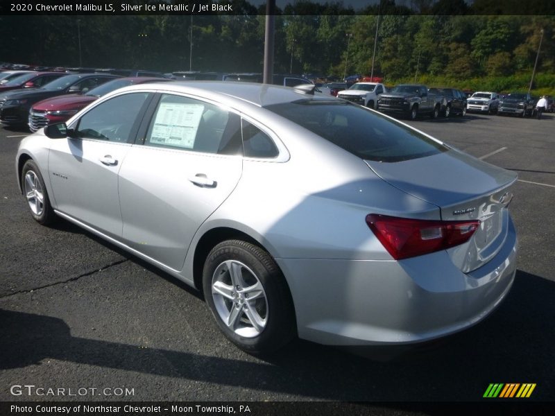 Silver Ice Metallic / Jet Black 2020 Chevrolet Malibu LS
