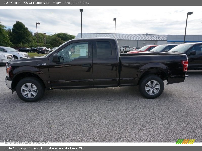 Magma Red / Earth Gray 2019 Ford F150 XLT SuperCab