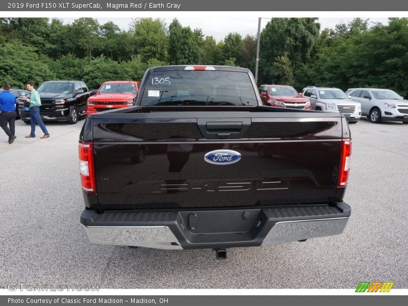 Magma Red / Earth Gray 2019 Ford F150 XLT SuperCab