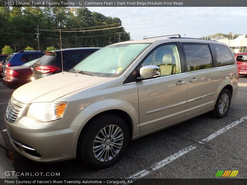 Cashmere Pearl / Dark Frost Beige/Medium Frost Beige 2013 Chrysler Town & Country Touring - L