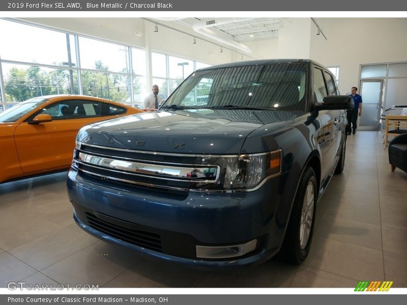 Blue Metallic / Charcoal Black 2019 Ford Flex SEL AWD