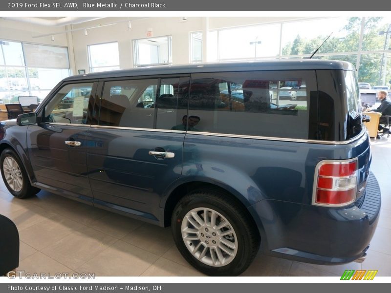 Blue Metallic / Charcoal Black 2019 Ford Flex SEL AWD