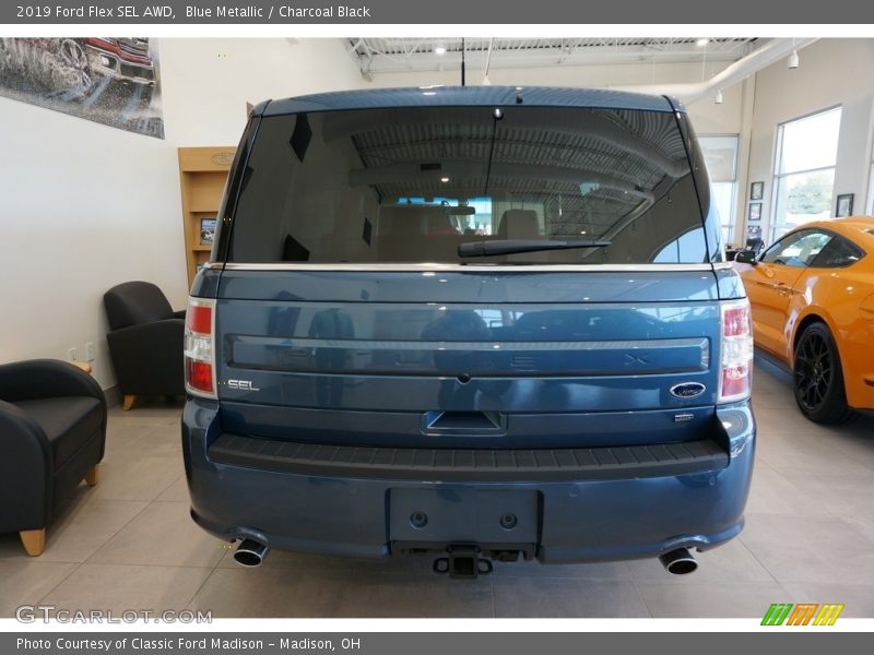 Blue Metallic / Charcoal Black 2019 Ford Flex SEL AWD