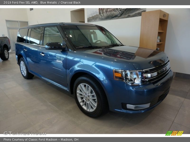 Blue Metallic / Charcoal Black 2019 Ford Flex SEL AWD