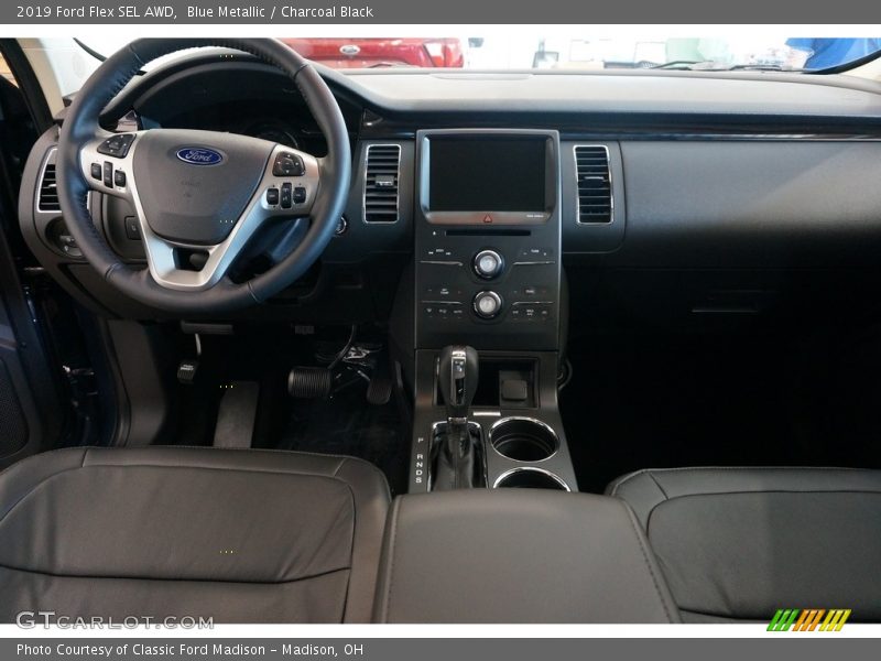 Blue Metallic / Charcoal Black 2019 Ford Flex SEL AWD