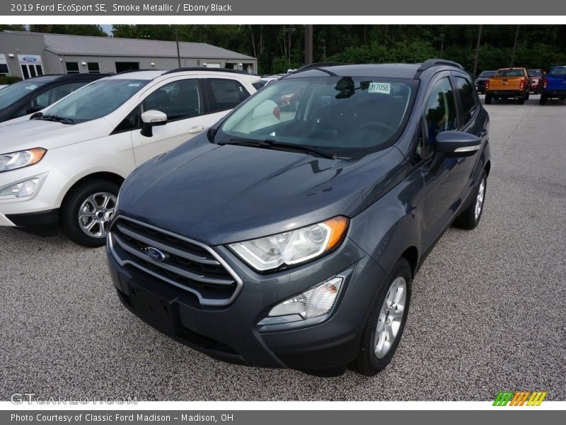 Smoke Metallic / Ebony Black 2019 Ford EcoSport SE