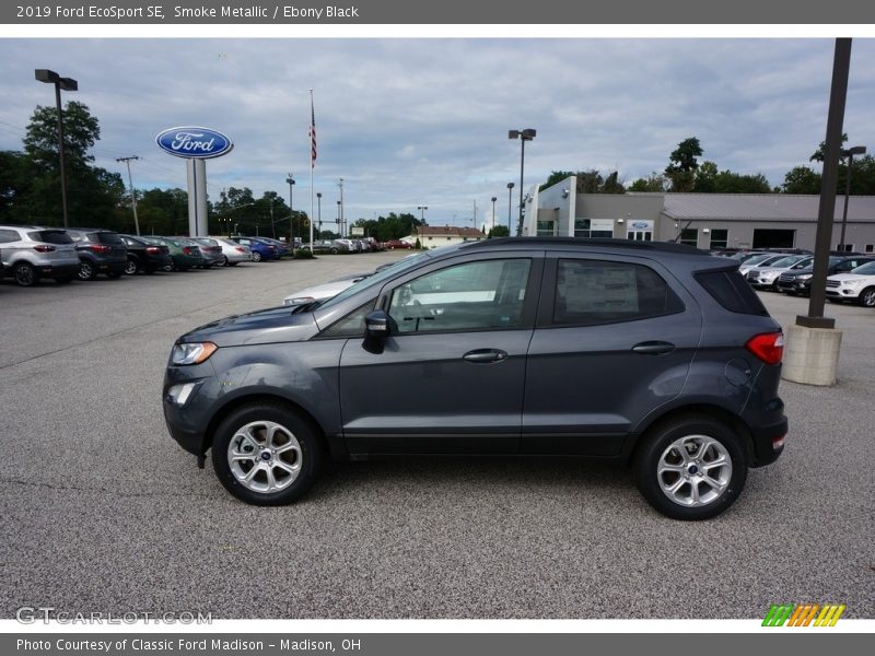 Smoke Metallic / Ebony Black 2019 Ford EcoSport SE
