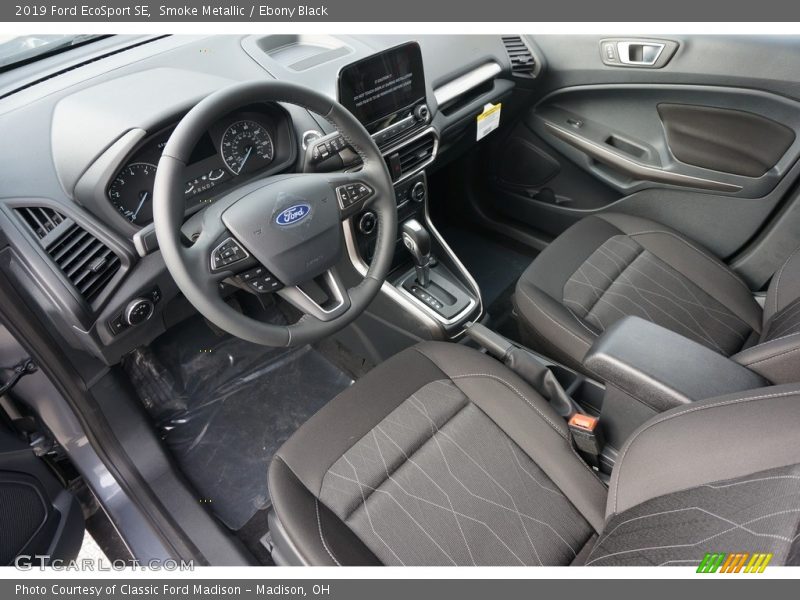 Smoke Metallic / Ebony Black 2019 Ford EcoSport SE