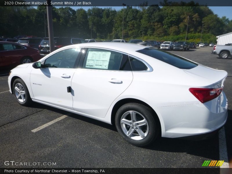 Summit White / Jet Black 2020 Chevrolet Malibu LS