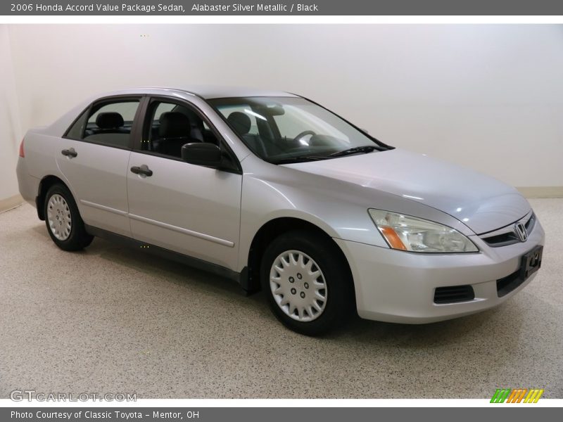 Alabaster Silver Metallic / Black 2006 Honda Accord Value Package Sedan