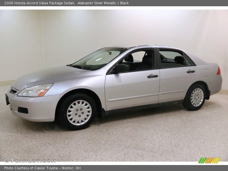 Alabaster Silver Metallic / Black 2006 Honda Accord Value Package Sedan