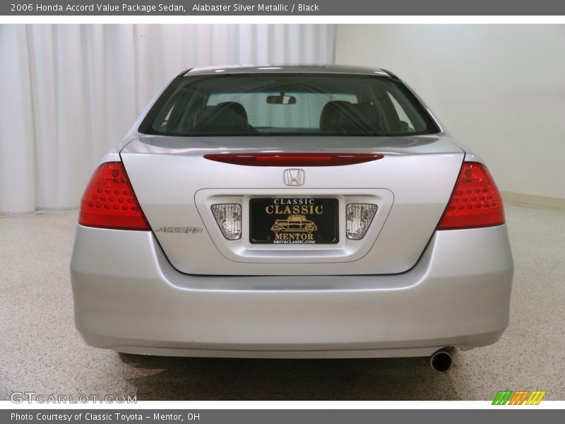 Alabaster Silver Metallic / Black 2006 Honda Accord Value Package Sedan