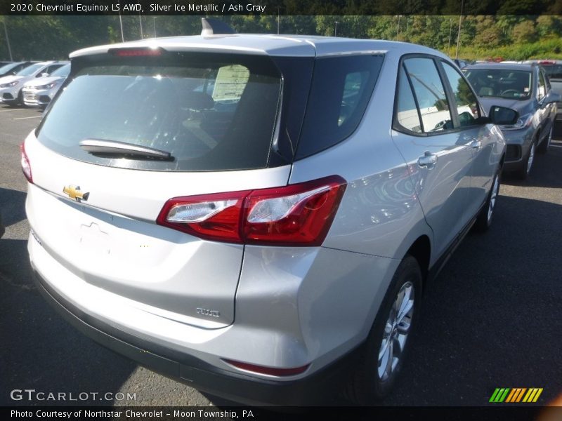 Silver Ice Metallic / Ash Gray 2020 Chevrolet Equinox LS AWD