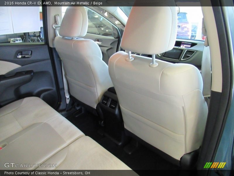 Mountain Air Metallic / Beige 2016 Honda CR-V EX AWD