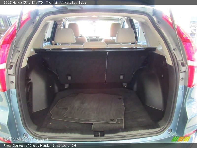 Mountain Air Metallic / Beige 2016 Honda CR-V EX AWD