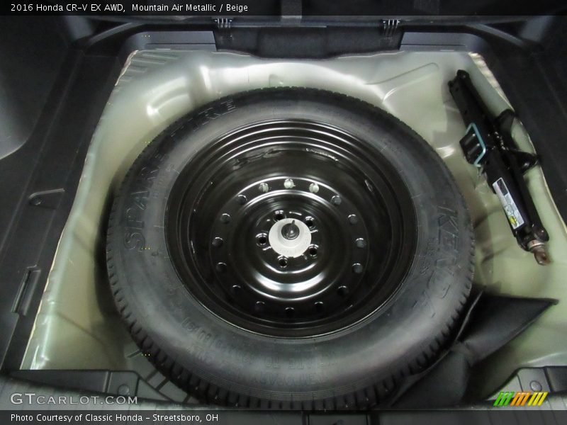 Mountain Air Metallic / Beige 2016 Honda CR-V EX AWD