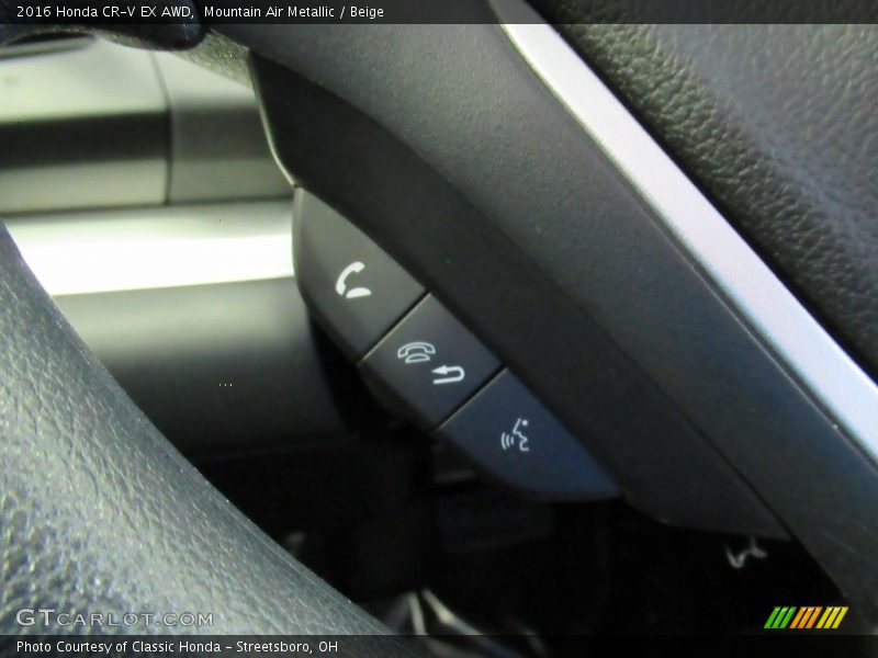 Mountain Air Metallic / Beige 2016 Honda CR-V EX AWD