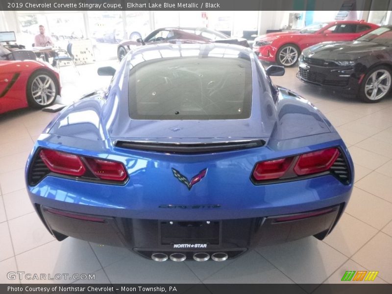 Elkhart Lake Blue Metallic / Black 2019 Chevrolet Corvette Stingray Coupe