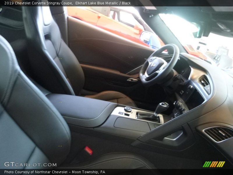 Elkhart Lake Blue Metallic / Black 2019 Chevrolet Corvette Stingray Coupe
