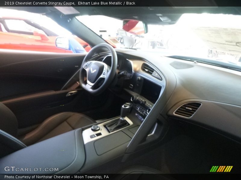 Elkhart Lake Blue Metallic / Black 2019 Chevrolet Corvette Stingray Coupe