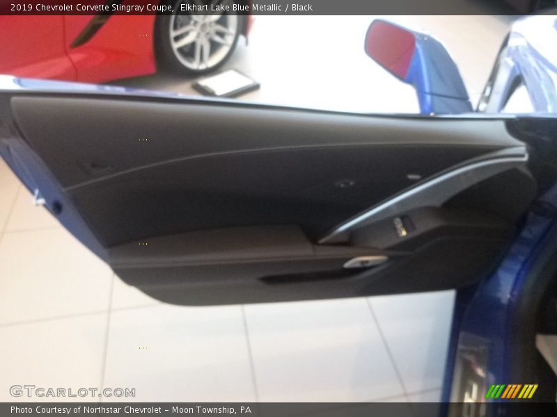 Elkhart Lake Blue Metallic / Black 2019 Chevrolet Corvette Stingray Coupe