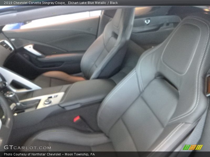 Elkhart Lake Blue Metallic / Black 2019 Chevrolet Corvette Stingray Coupe
