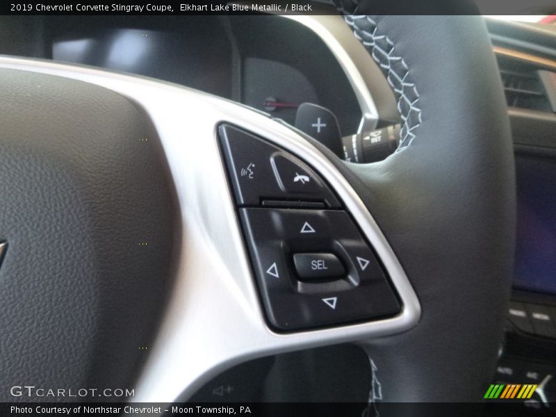 Elkhart Lake Blue Metallic / Black 2019 Chevrolet Corvette Stingray Coupe