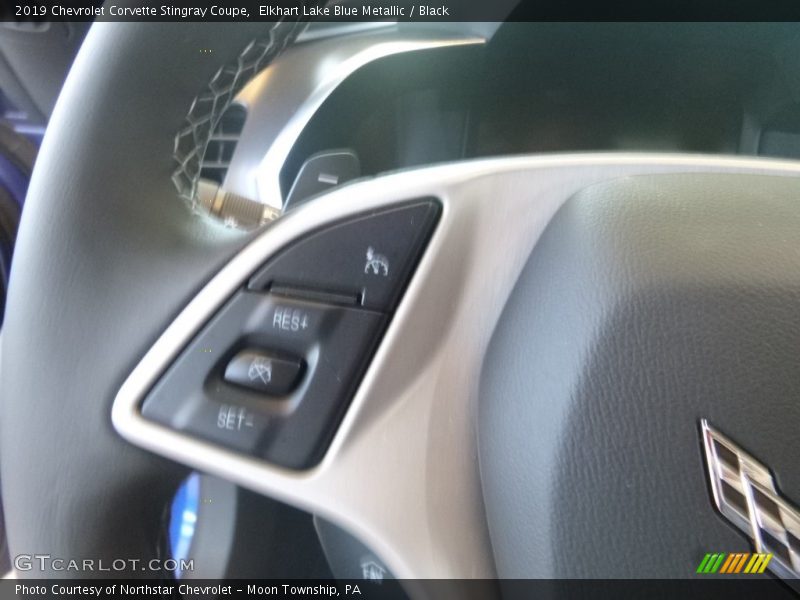 Elkhart Lake Blue Metallic / Black 2019 Chevrolet Corvette Stingray Coupe