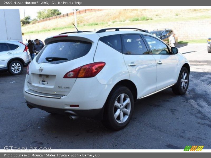 Glacier Pearl / Beige 2009 Nissan Murano SL AWD