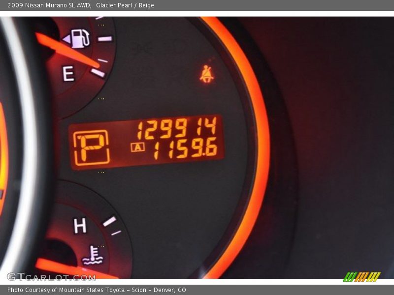 Glacier Pearl / Beige 2009 Nissan Murano SL AWD