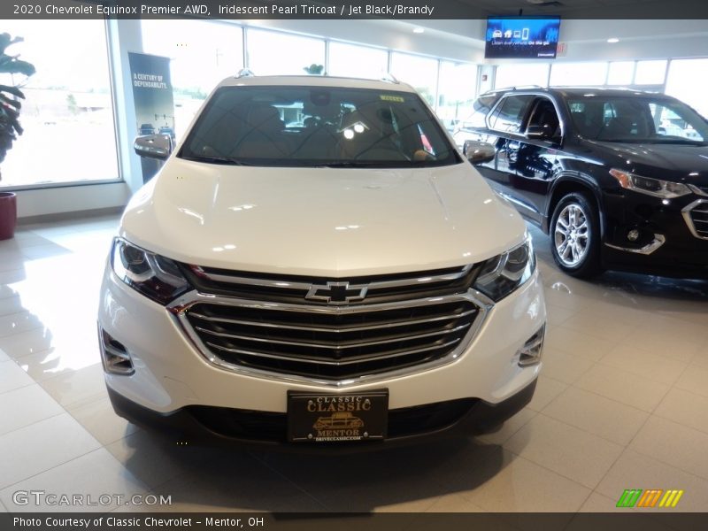 Iridescent Pearl Tricoat / Jet Black/Brandy 2020 Chevrolet Equinox Premier AWD