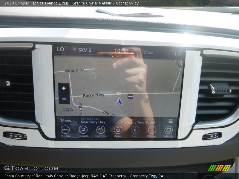 Navigation of 2020 Pacifica Touring L Plus