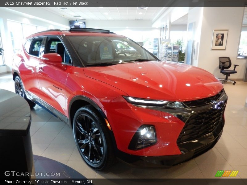 Red Hot / Jet Black 2019 Chevrolet Blazer RS
