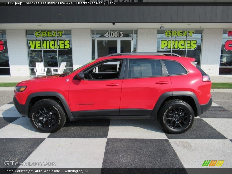 Firecracker Red / Black 2019 Jeep Cherokee Trailhawk Elite 4x4