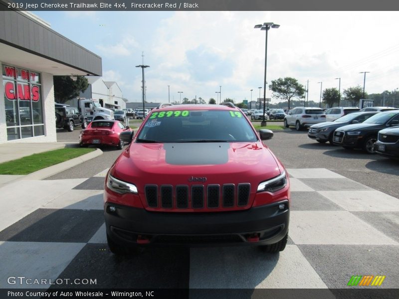 Firecracker Red / Black 2019 Jeep Cherokee Trailhawk Elite 4x4
