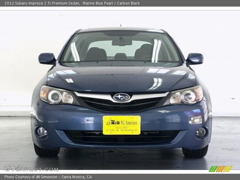 Marine Blue Pearl / Carbon Black 2011 Subaru Impreza 2.5i Premium Sedan