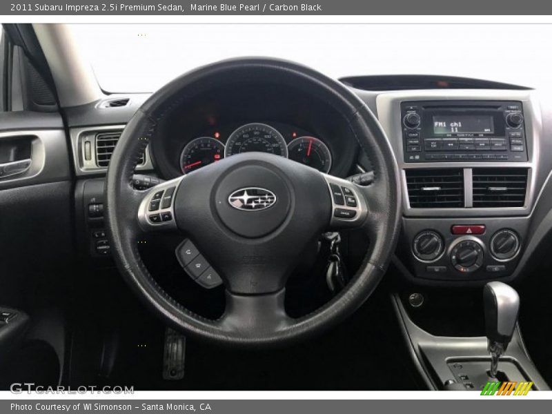 Marine Blue Pearl / Carbon Black 2011 Subaru Impreza 2.5i Premium Sedan