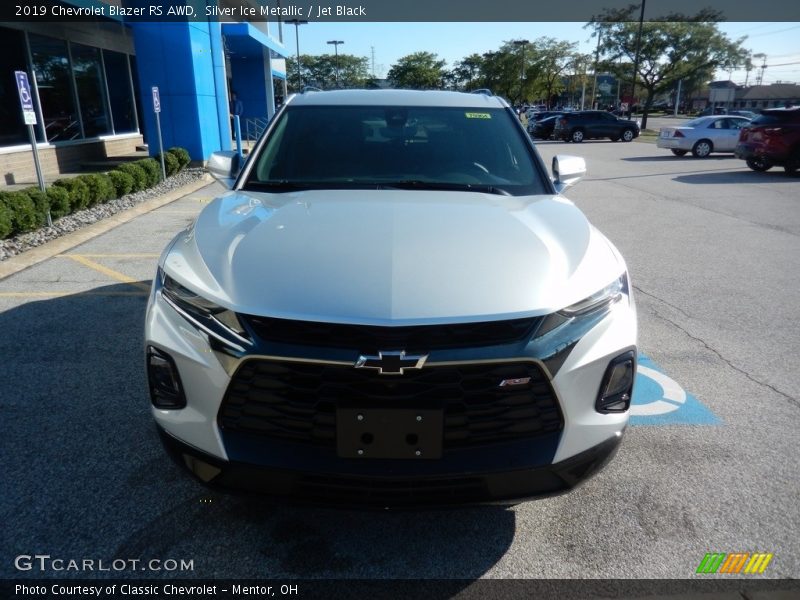 Silver Ice Metallic / Jet Black 2019 Chevrolet Blazer RS AWD