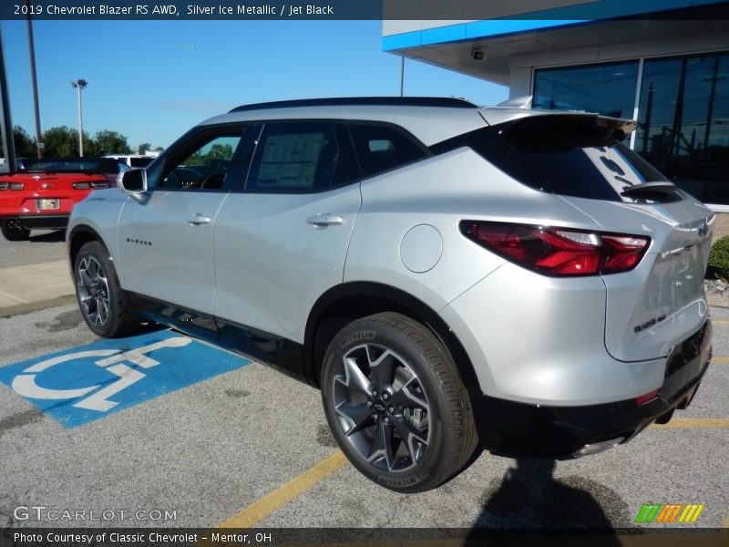 Silver Ice Metallic / Jet Black 2019 Chevrolet Blazer RS AWD