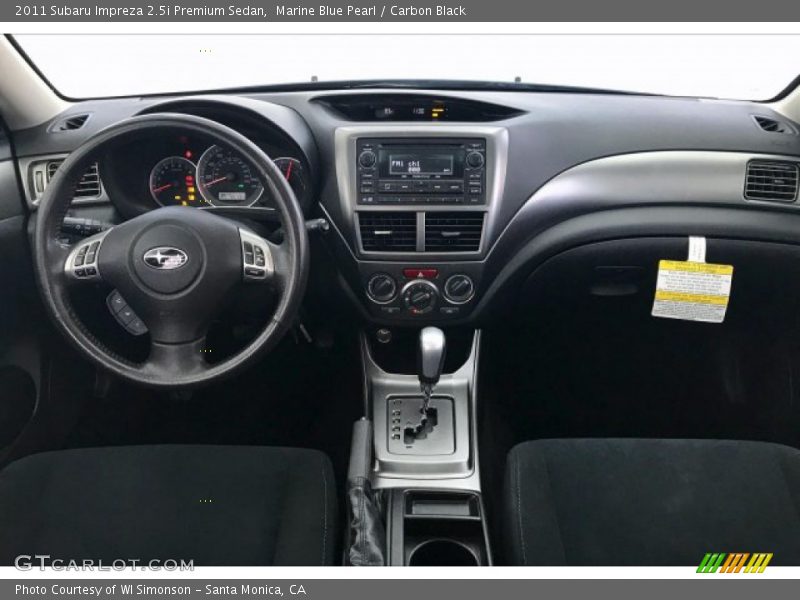 Marine Blue Pearl / Carbon Black 2011 Subaru Impreza 2.5i Premium Sedan