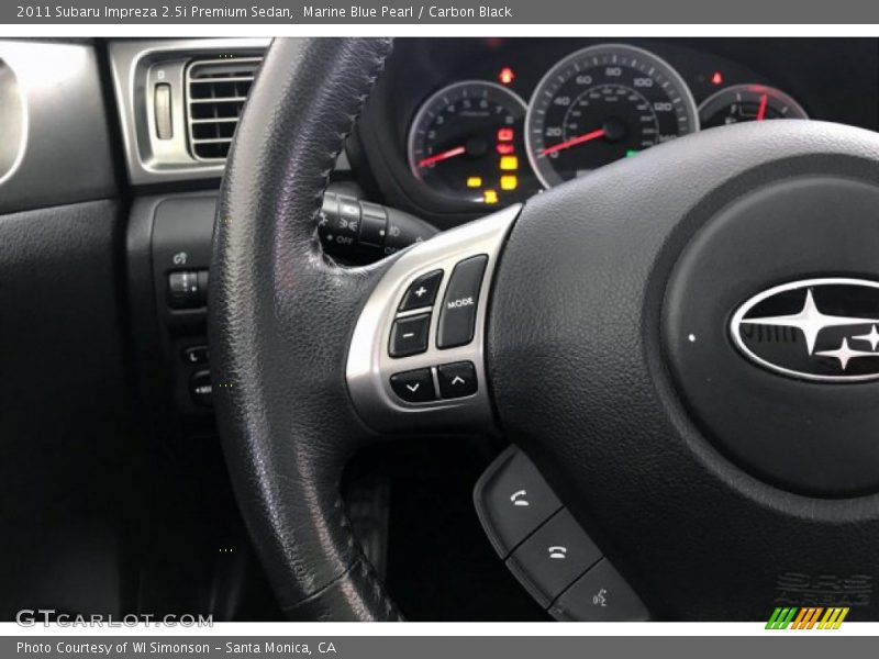 Marine Blue Pearl / Carbon Black 2011 Subaru Impreza 2.5i Premium Sedan