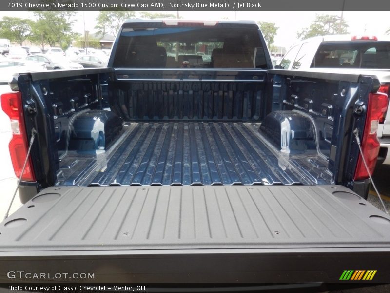 Northsky Blue Metallic / Jet Black 2019 Chevrolet Silverado 1500 Custom Crew Cab 4WD