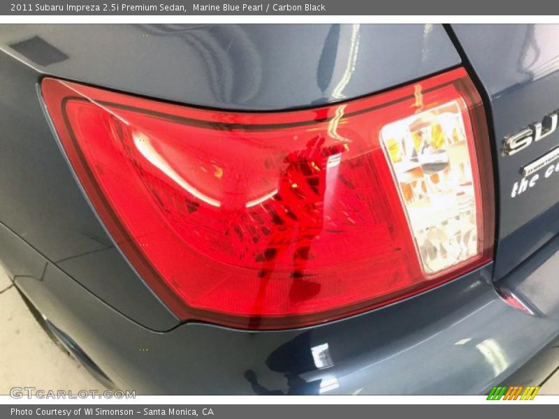 Marine Blue Pearl / Carbon Black 2011 Subaru Impreza 2.5i Premium Sedan