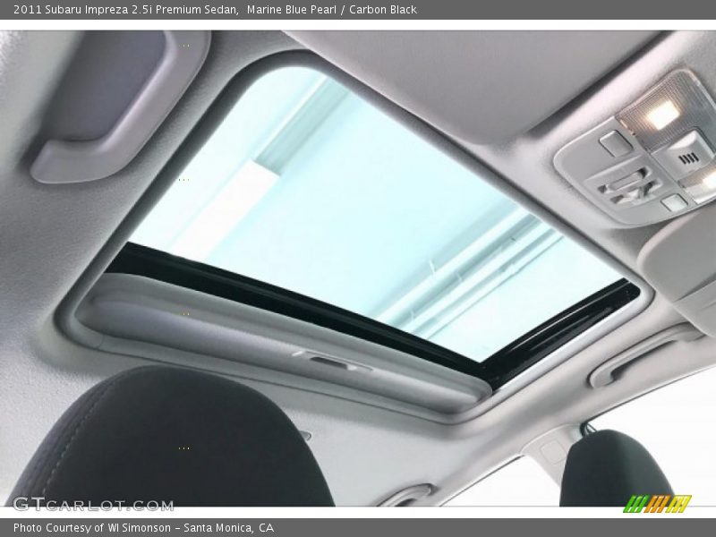 Marine Blue Pearl / Carbon Black 2011 Subaru Impreza 2.5i Premium Sedan
