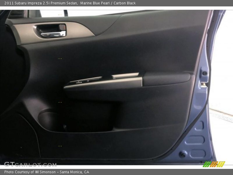 Marine Blue Pearl / Carbon Black 2011 Subaru Impreza 2.5i Premium Sedan