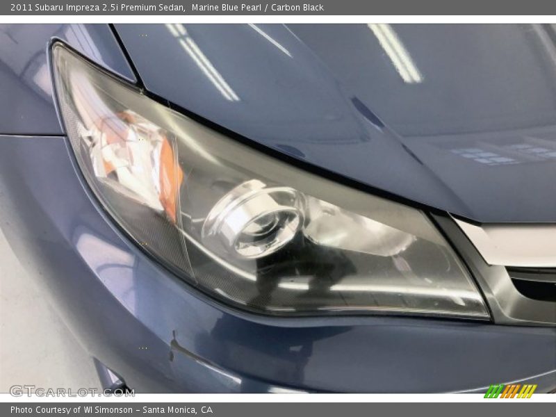 Marine Blue Pearl / Carbon Black 2011 Subaru Impreza 2.5i Premium Sedan