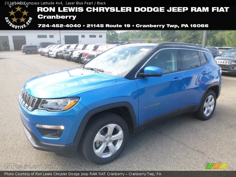 Laser Blue Pearl / Black 2019 Jeep Compass Latitude 4x4