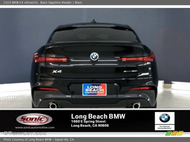 Black Sapphire Metallic / Black 2020 BMW X4 xDrive30i