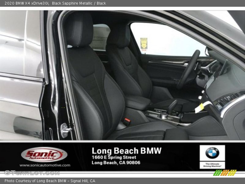 Black Sapphire Metallic / Black 2020 BMW X4 xDrive30i