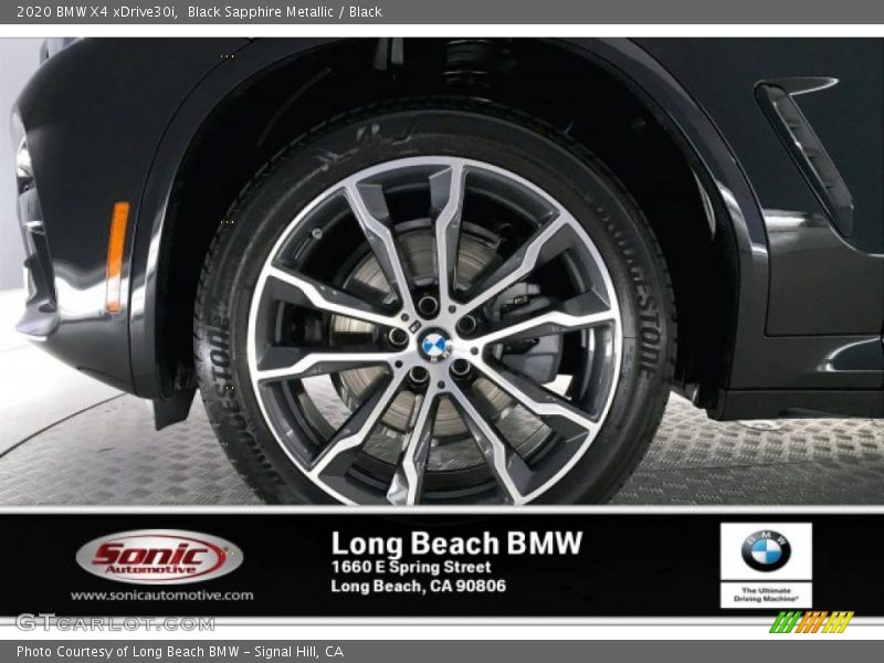 Black Sapphire Metallic / Black 2020 BMW X4 xDrive30i